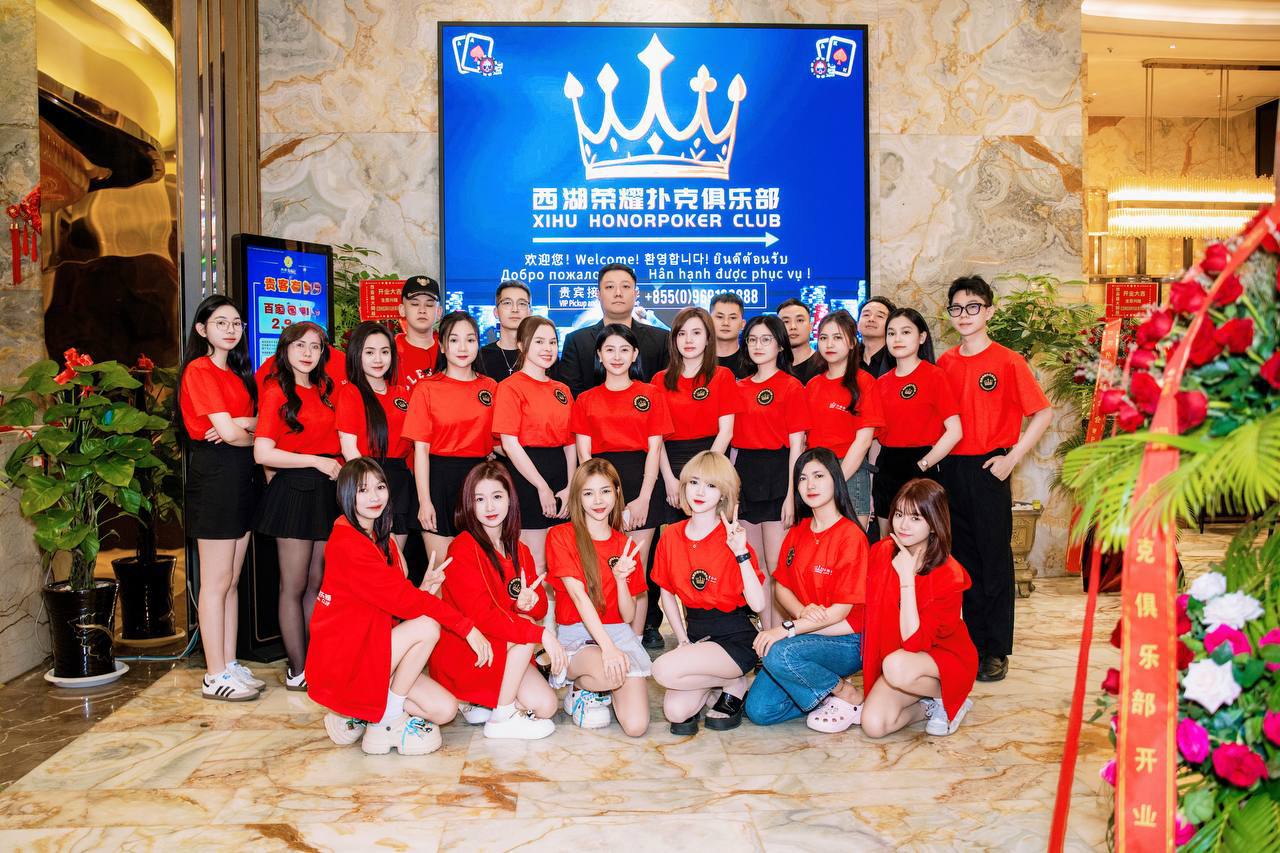 XiHu honor poker club in Sihanoukville opened grandly